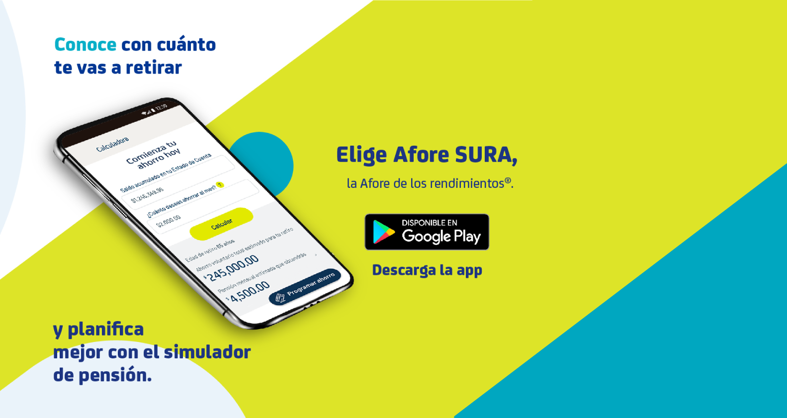 Maneja tu cuenta desde el celula con nuestra app Afore SURA